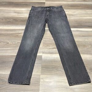 Frank & Oak black denim straight leg jeans size 30